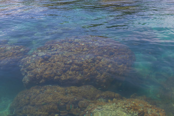 sea view on sunny day from yacht cruise at Phuket, Thailand