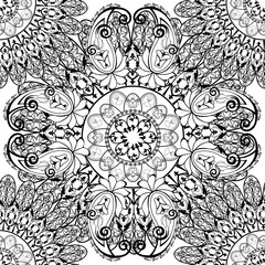    Turkish cucumber in a seamless pattern on a monochrome background