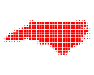 Karte von North Carolina © Robert Biedermann