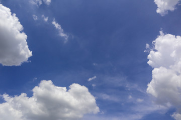 Blue sky and white clouds clouds.