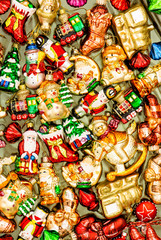 Christmas ornaments decorations Holidays background