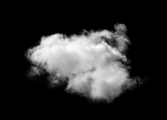 Fototapeta na wymiar white clouds or smoke isolated on black background