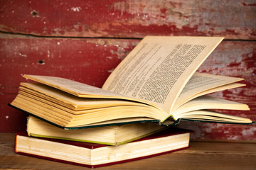 an old stack of books