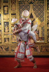 Thai pantomime character Performing a beautiful dance