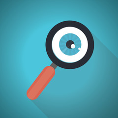 Vision Vector icon with white background 