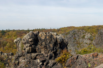 View of Divoka Sharka (Divoká Šárka)  natural park on the north-west of Prague Czech Republic