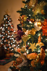 Obraz na płótnie Canvas Christmas home decor, still life and decorations