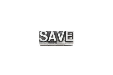 Fototapeta premium movable type SAVE text