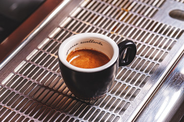 Cup of espresso coffee