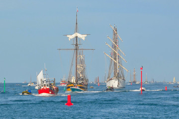 Obraz premium Old rigging (vieux gréments), Paimpol, Festival des chants marins, Bretagne, France