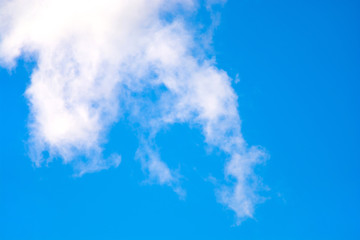 Blue sky with clouds background, texture
