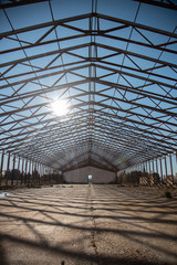 abandoned building structure without roof