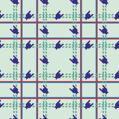 Fototapeta premium seamless vector tartan plaid pattern,goose foot background,fabric texture