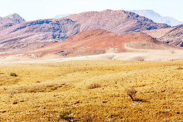Beautiful landscape and roads of Namibia, Africa