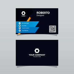 Fototapeta premium Modern bussines card template. Elegant element composition design with clean concept.
