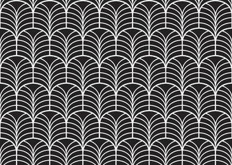 Vector abstract arabesque seamless pattern. Geometric classic background. Vintage art deco texture.