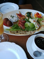 salad with cheese and olives