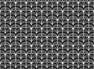 Vector Art Deco Pattern. Seamless Abstract Background. Geometric Vintage Style Texture.