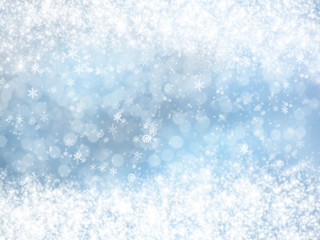 abstract winter christmas blurs snow background shiny bokeh