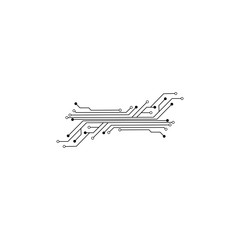 Circuit Logo Template vector