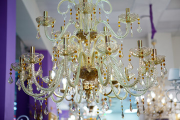 Crystal chandelier in modern style