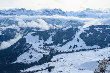Obraz premium Berglandschaft aus der Sicht des Stanserhorns, Nidwalden, Schweiz