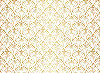 Classic art deco seamless pattern. Geometric stylish ornament. Vector antique texture.