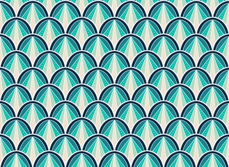 Classic art deco seamless pattern. Geometric stylish ornament. Vector antique texture.