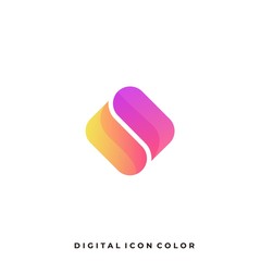 Abstract Box Colorful Illustration Vector Design Template