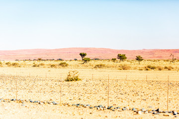 Fototapeta na wymiar Beautiful landscape and roads of Namibia, Africa