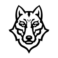 Fototapeta na wymiar Wolf head symbol logo (29)