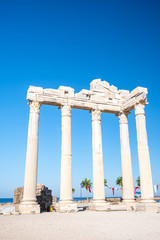 Fototapeta premium Temple of Apollon ancient ruins. Apollon temple in Side near Antalya, Turkey