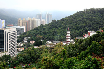 Hong Kong i świątynia  © Jacek