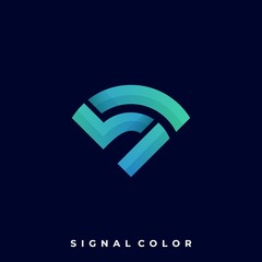 Fototapeta premium Signal Illustration Vector Design Template