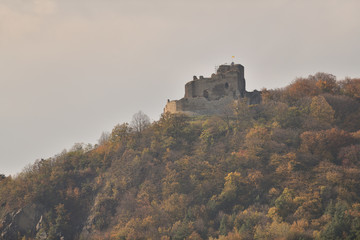 historic castle ruins Kapusany  Slovakia