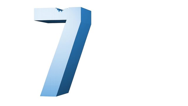 N&uacute;mero siete 7