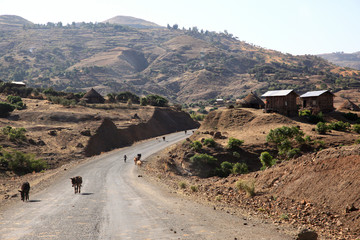 Etiopia villages - obrazy, fototapety, plakaty