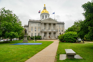 New Hampshire State House capitol building in Concord