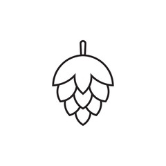Hop line icon. Vector