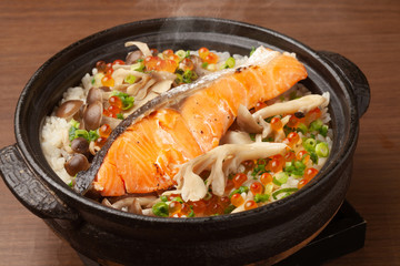 鮭の炊き込みご飯