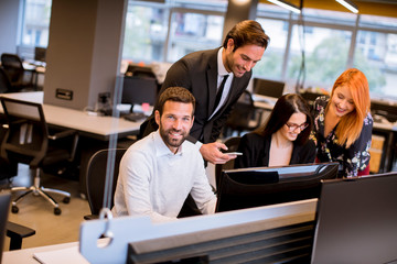 Business people in the modern office