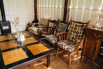 Wedding decoration rustic style. Wedding decor.