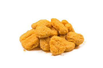 Nuggets isolated on a white background.