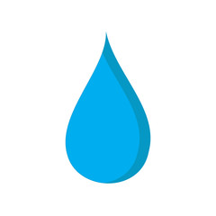 abstract of blue water drop icons on white background. water drops vector illustration. water rain drops. nature icon.