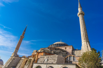 Fototapeta na wymiar Hagia Sophia in Istanbul, Turkey