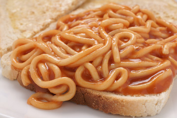 Tinned spaghetti on toast a simple and quick meal for those on a budget