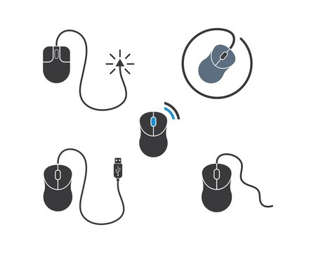 computer mouse icon vector illustration design