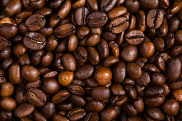 beautiful roasted coffee beans