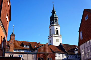 In the historical center of Celle, Germany.