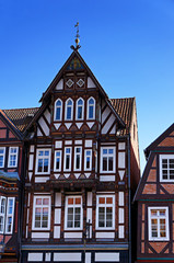 Fototapeta na wymiar Medieval half-timber house in Celle, Germany.